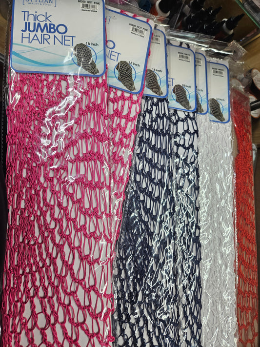 Thick jumbo hair net 18"