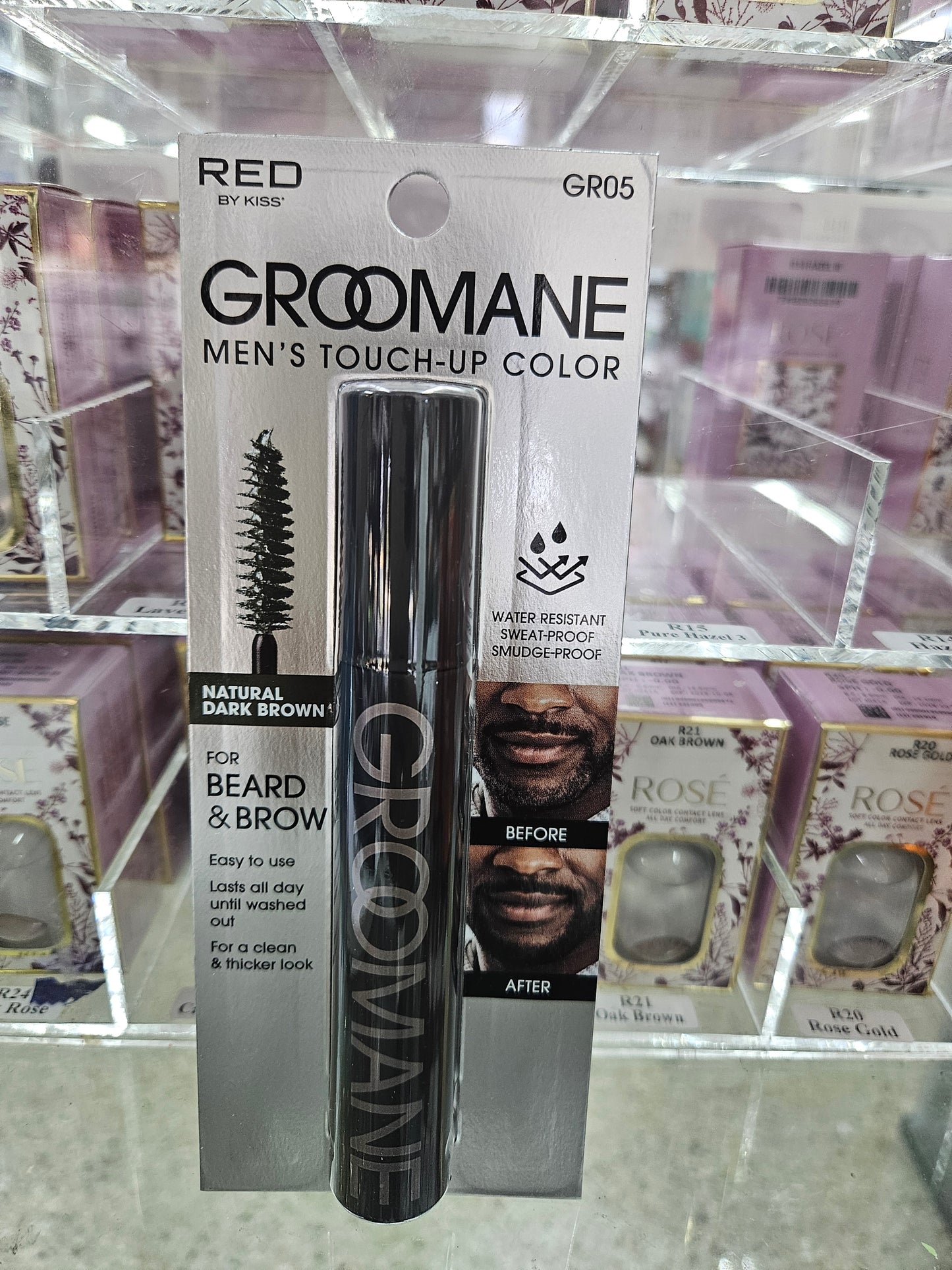 Red grooming men's touch up color