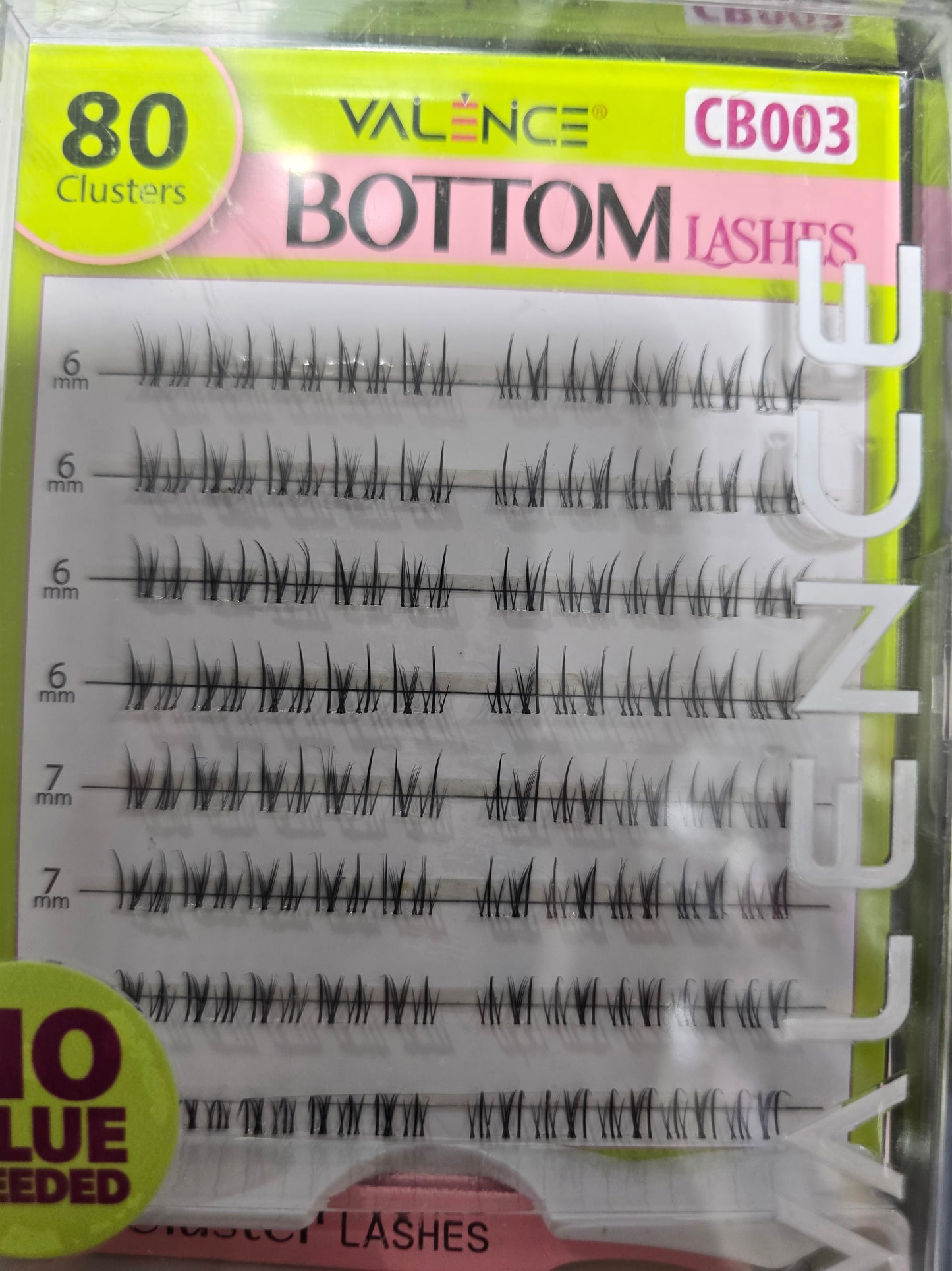 Valence Pre-Glue Bottom Lash 80Pc Cluster