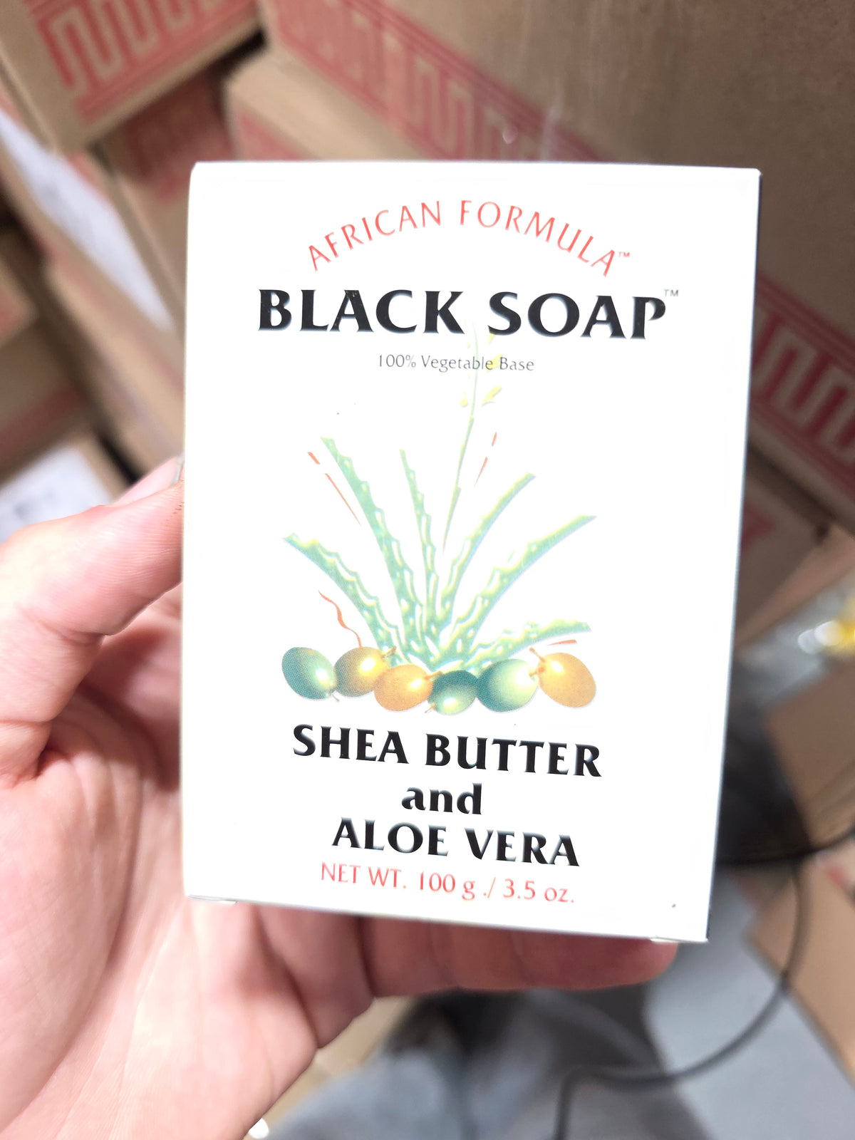 AFRICAN FORM BLK SOAP ALOE 3.5Z by Beauty Giant