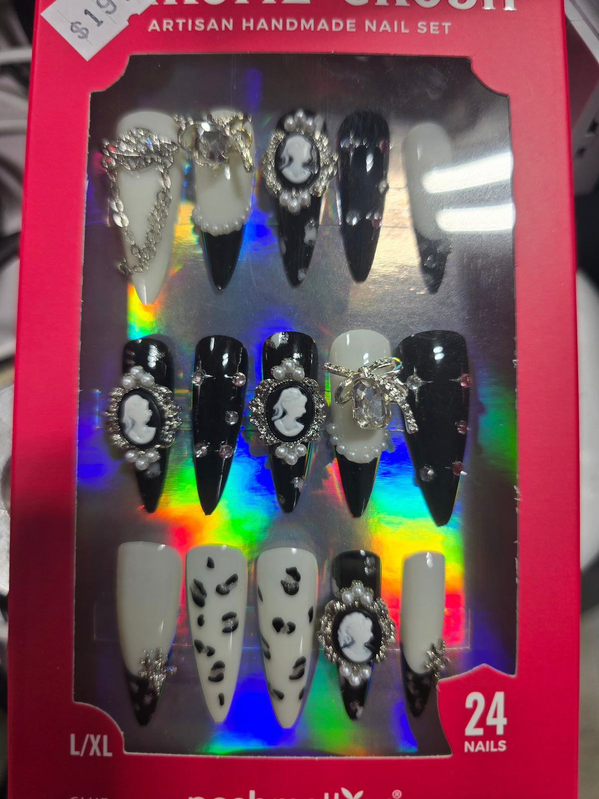 PoshMellow Chrome Crush Artisan Handmade Nails Set by Beauty Giant