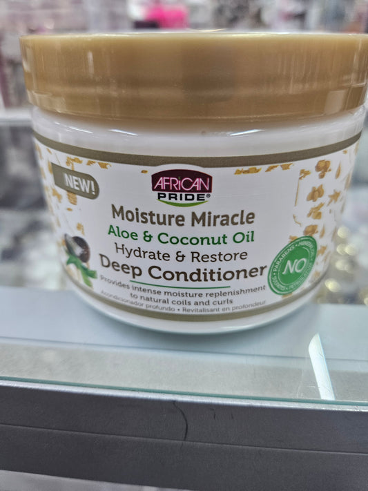 African pride moist. Miracle  deep conditioner