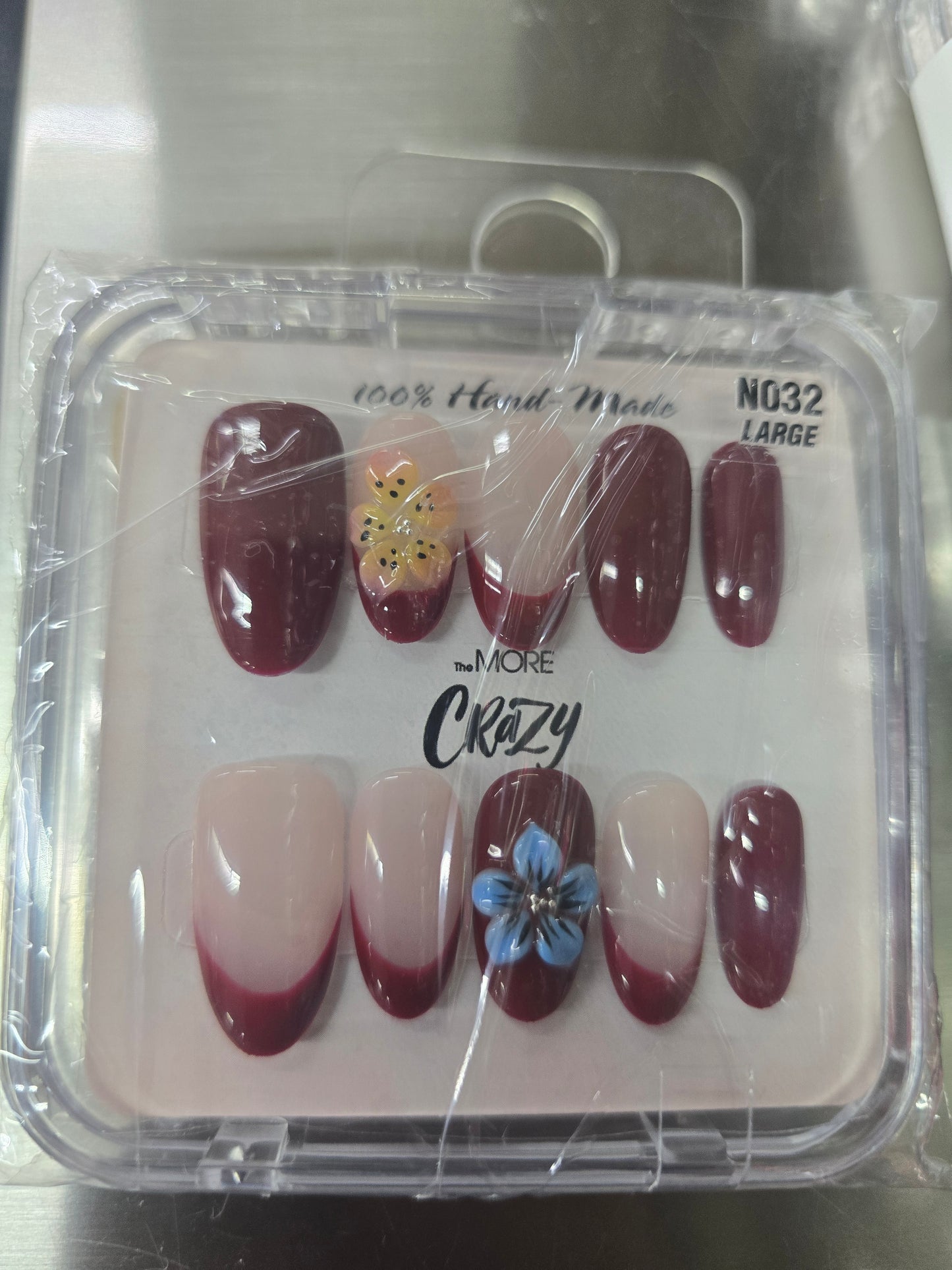 The More Crazy Hand Made Nails N032 Large