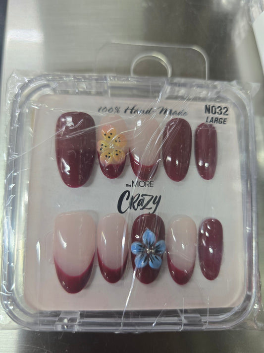 The More Crazy Hand Made Nails N032 Large
