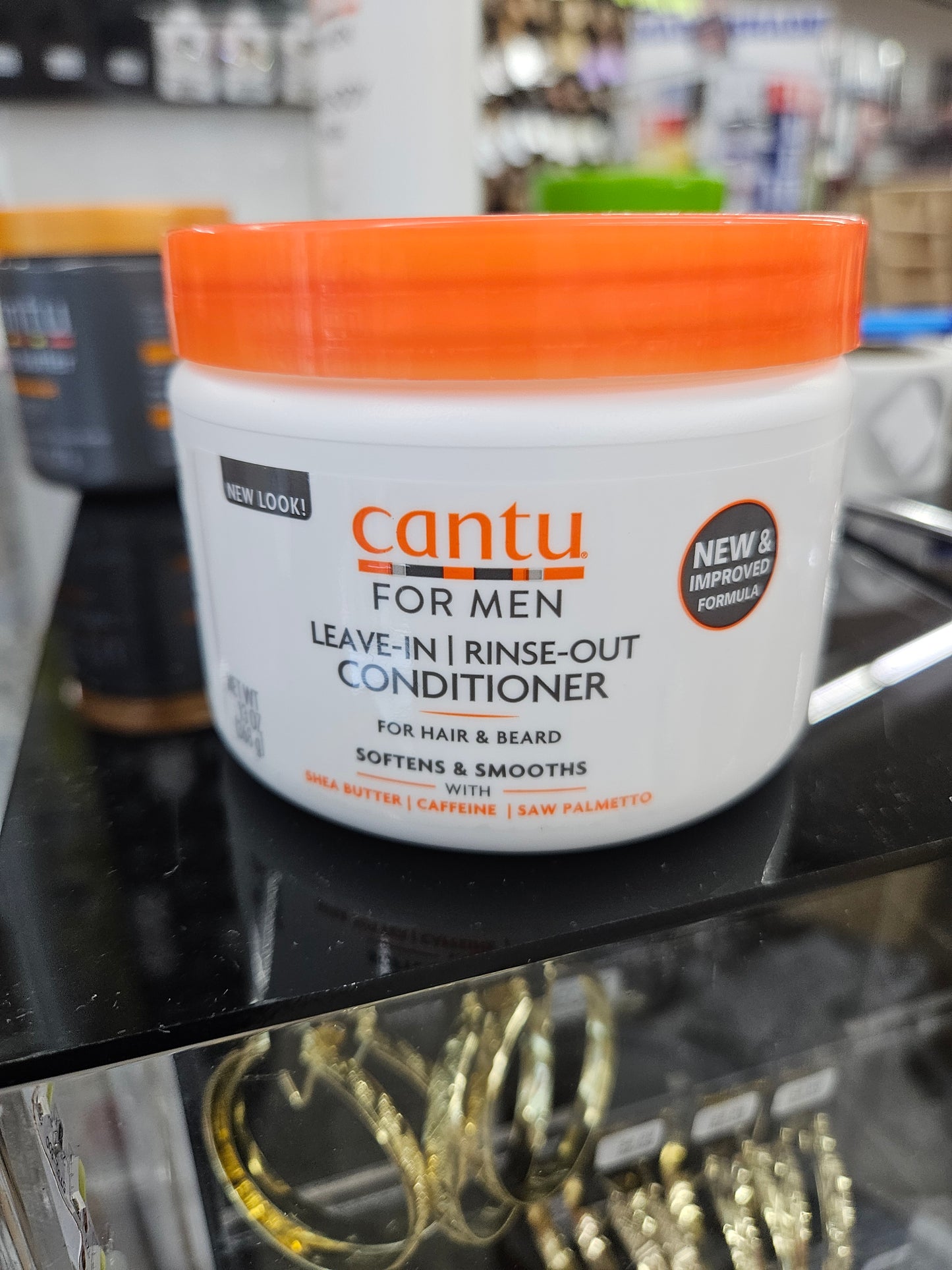 Cantu for men leave in/ rinse out cond.