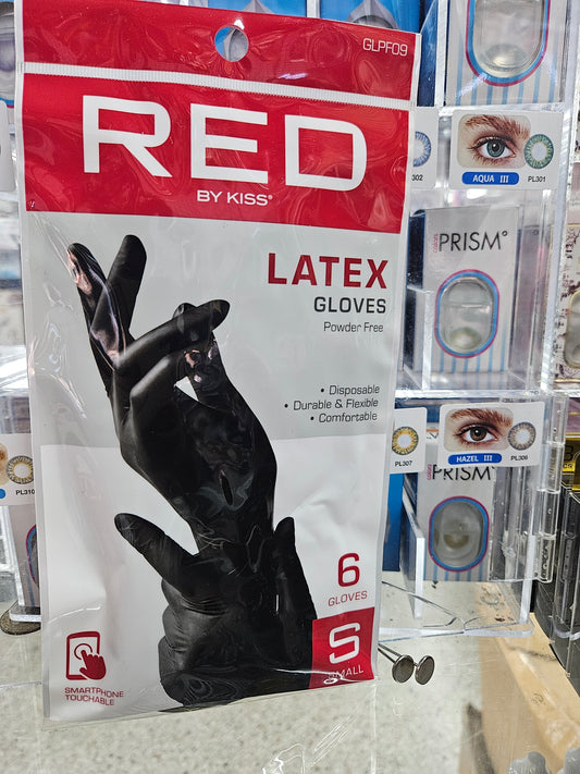 Red by kiss latex gloves 6pcs