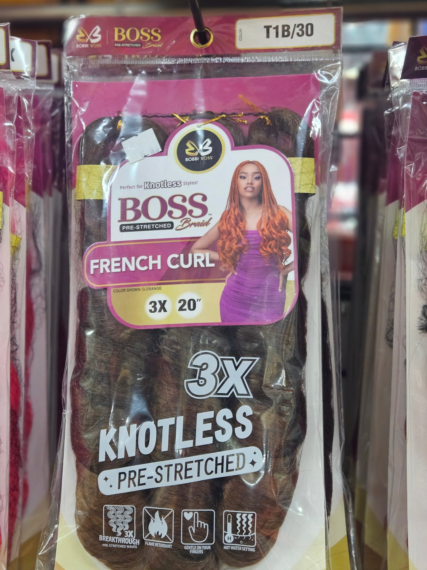 3x bobbi boss French curl 20"