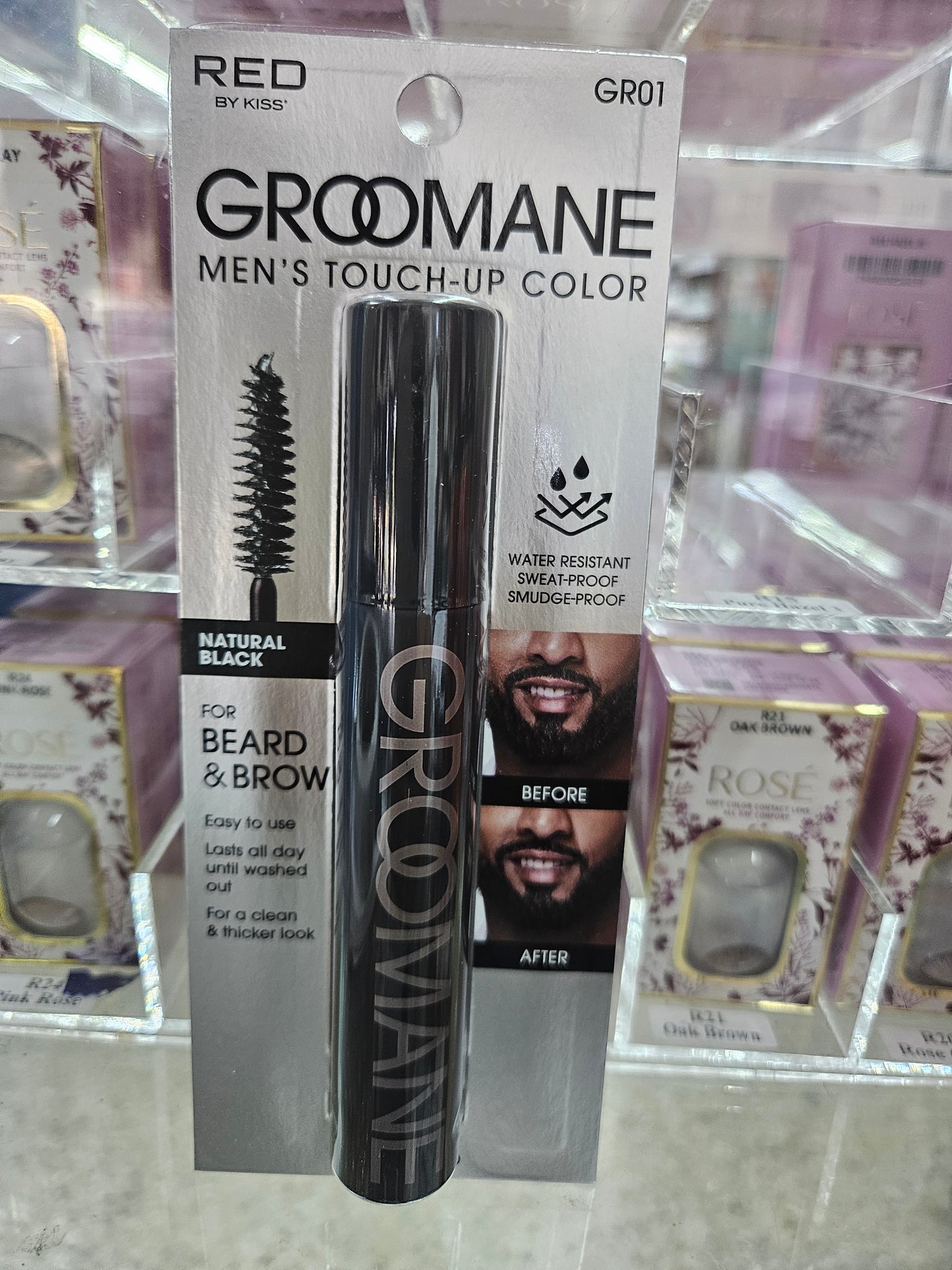 Red grooming men's touch up color