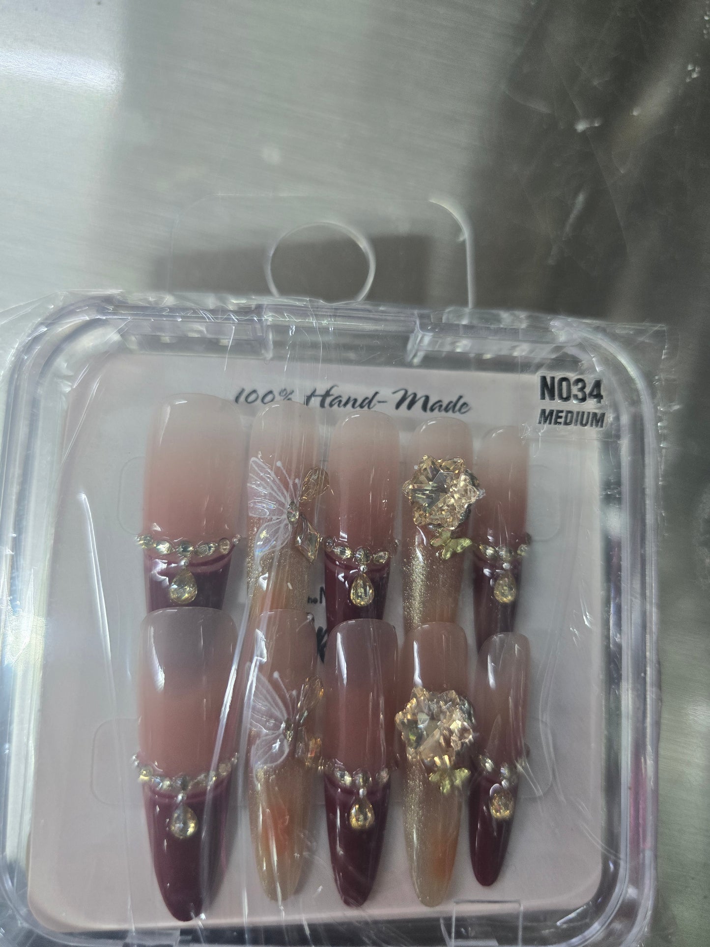 The More Crazy Hand Made Nails N034 MEDIUM