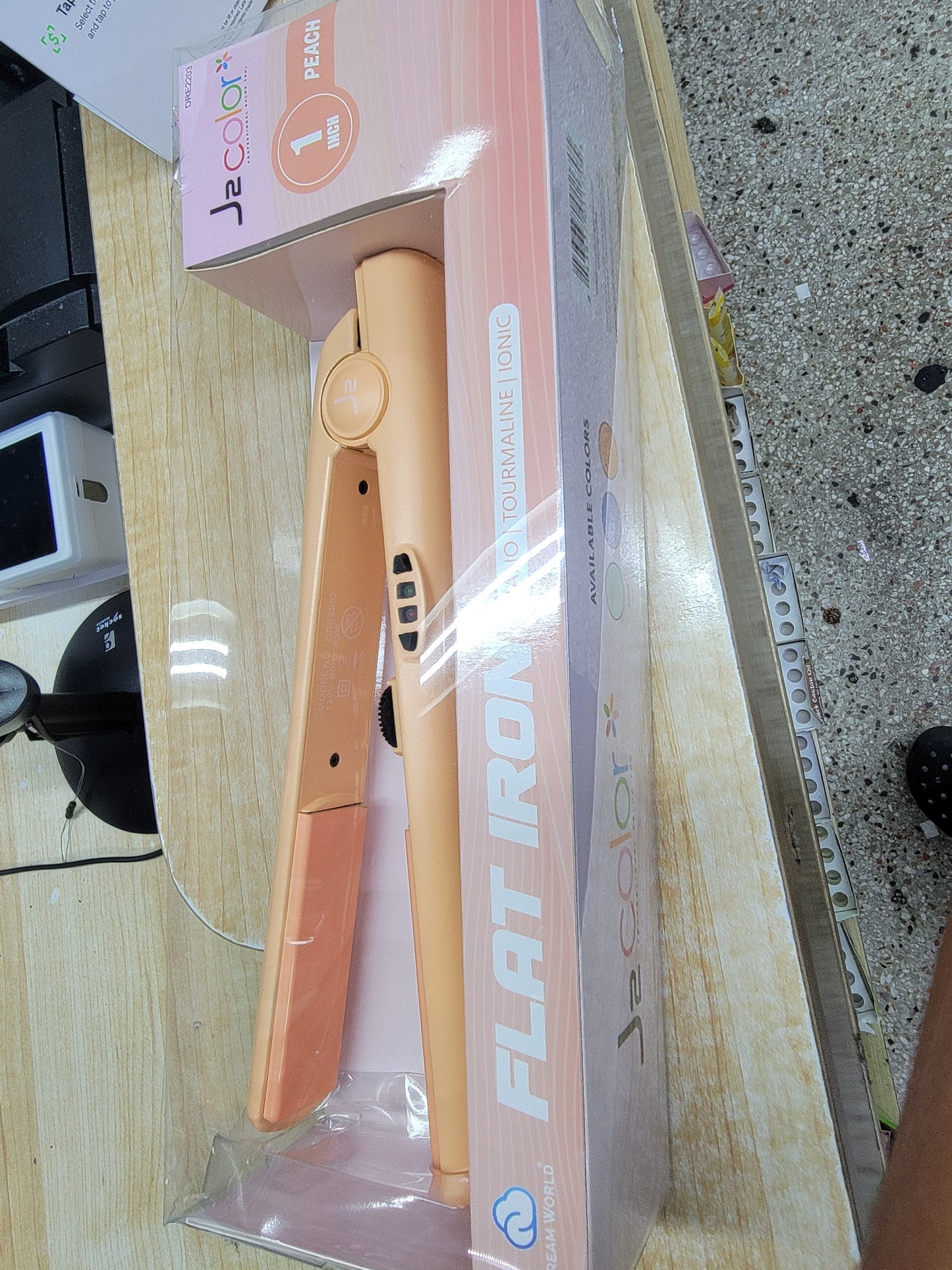 Flat Iron 1nch peach