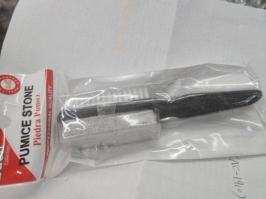 Pumice stone with brush