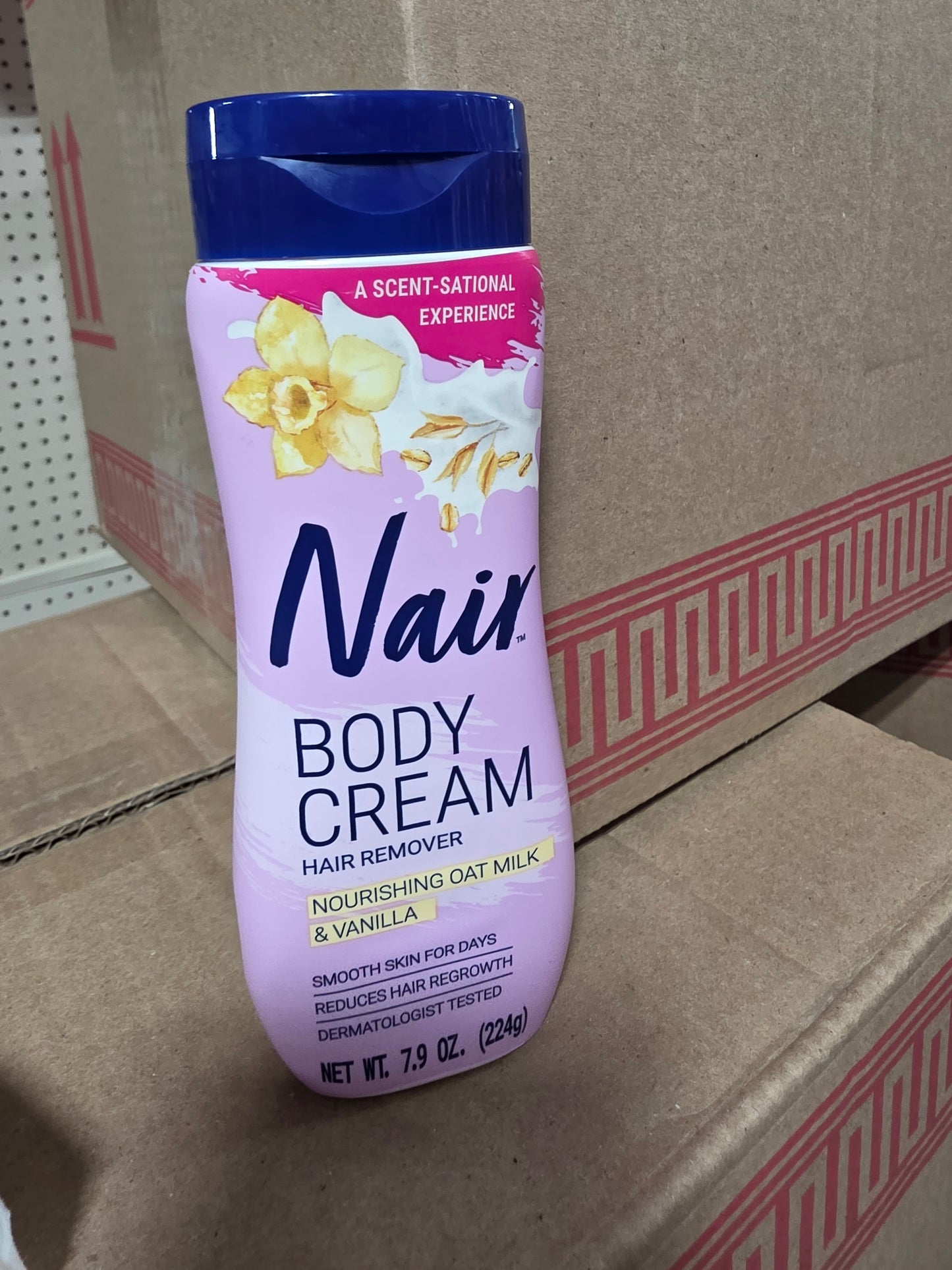 Nair body cream hair remover  nourish oat milk and vanilla 7.9oz