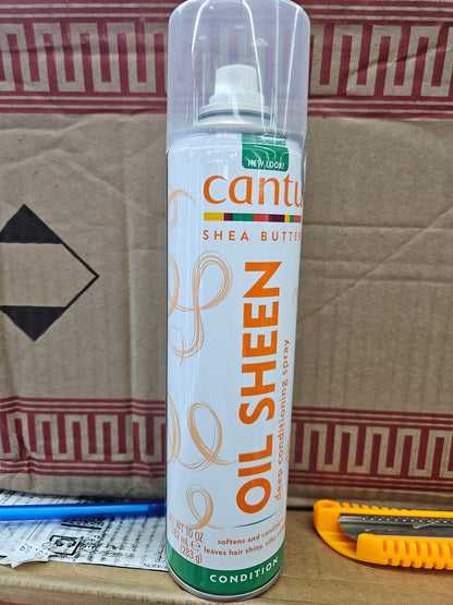 Cantu shea buttet Oil sheen deep conditioning spray 10oz