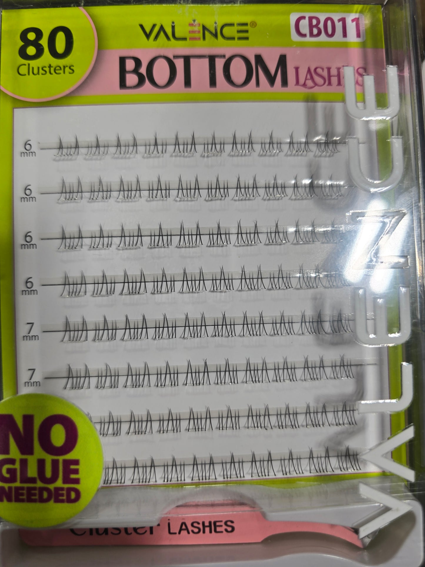 Valence Pre-Glue Bottom Lash 80Pc Cluster