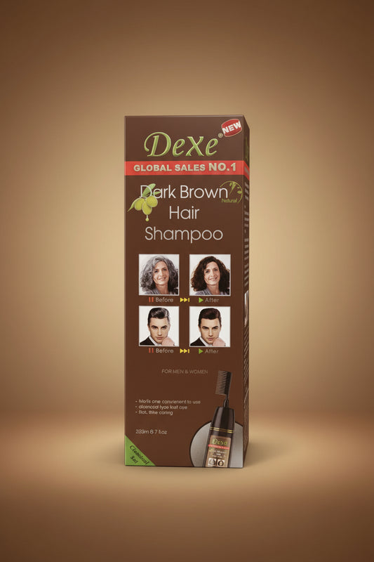 DEXE HAIR SHAMP BROWN W/COMB 7Z by Beauty Giant