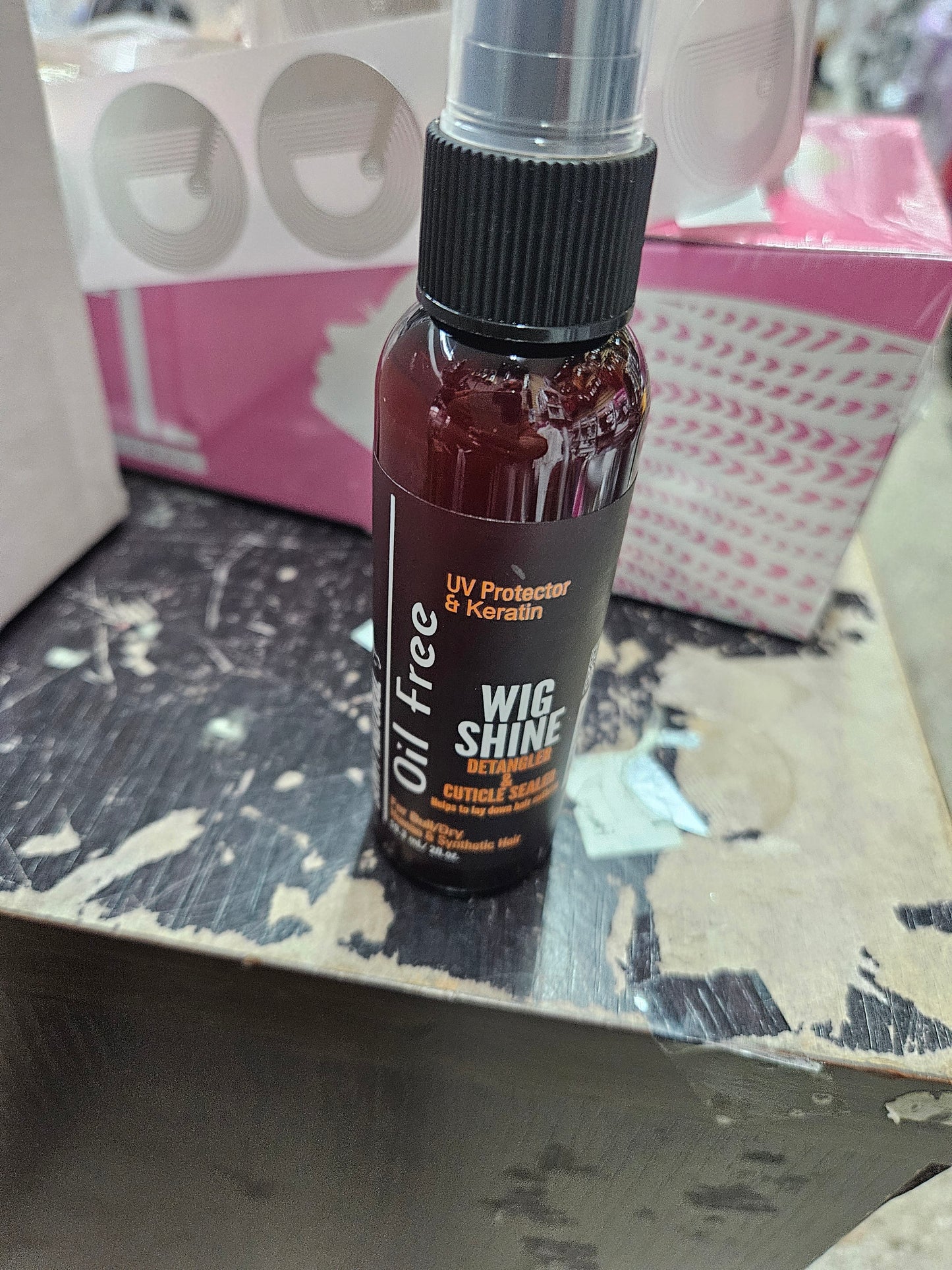 Bonfi wig shine detangler n cuticle sealer 2oz