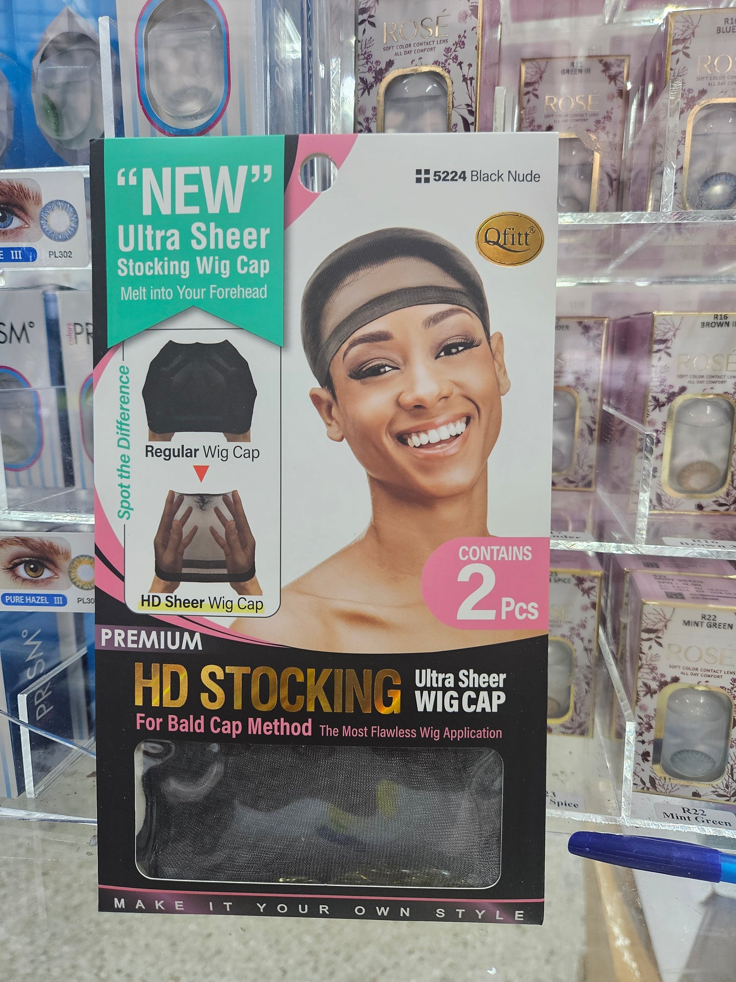 Quitting ultra sheer HD stocking wig cap