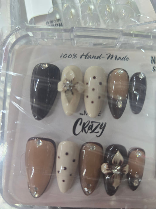 The More Crazy Hand Made Nails N024 SMALL