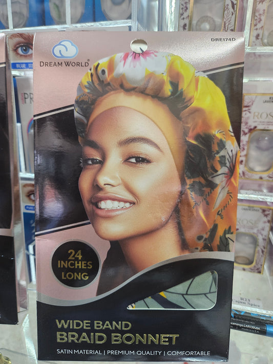 Dream world wide band braid bonnet