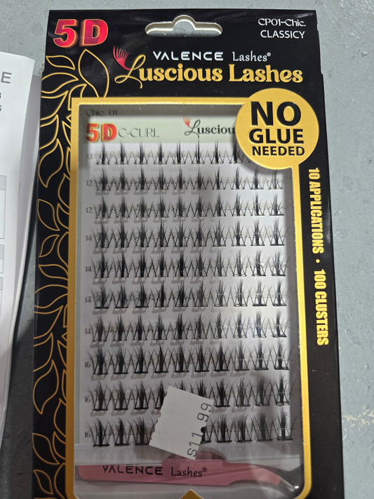 Valence Luscious 100pc Lash Cluster No Glue needed by Beauty Giant