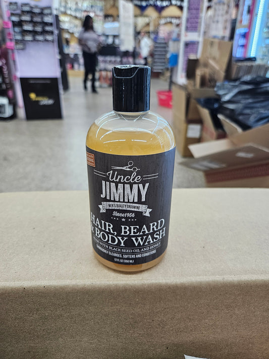 Uncle Jimmy Beard And Body Wash 12 oz