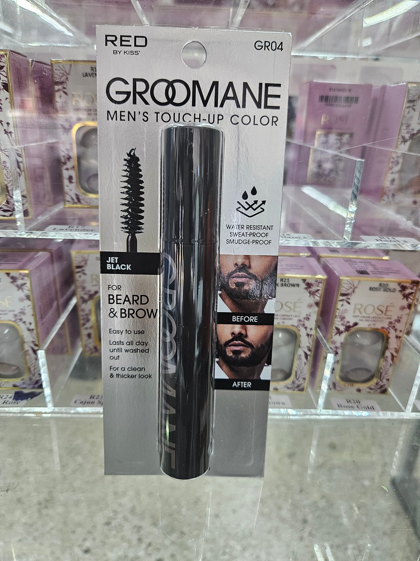 Red grooming men's touch up color