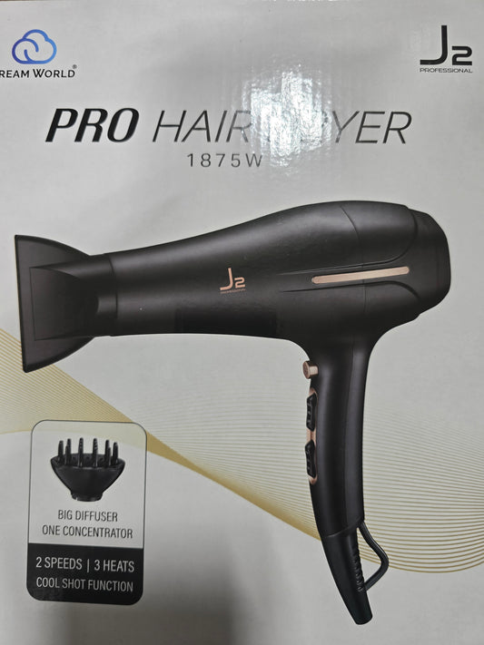 Pro hair dryer with diffuser dre2127bk by Beauty Giant