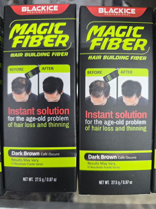 BlackIce Professional Magic Fiber Hair Building Fiber Dark Brown