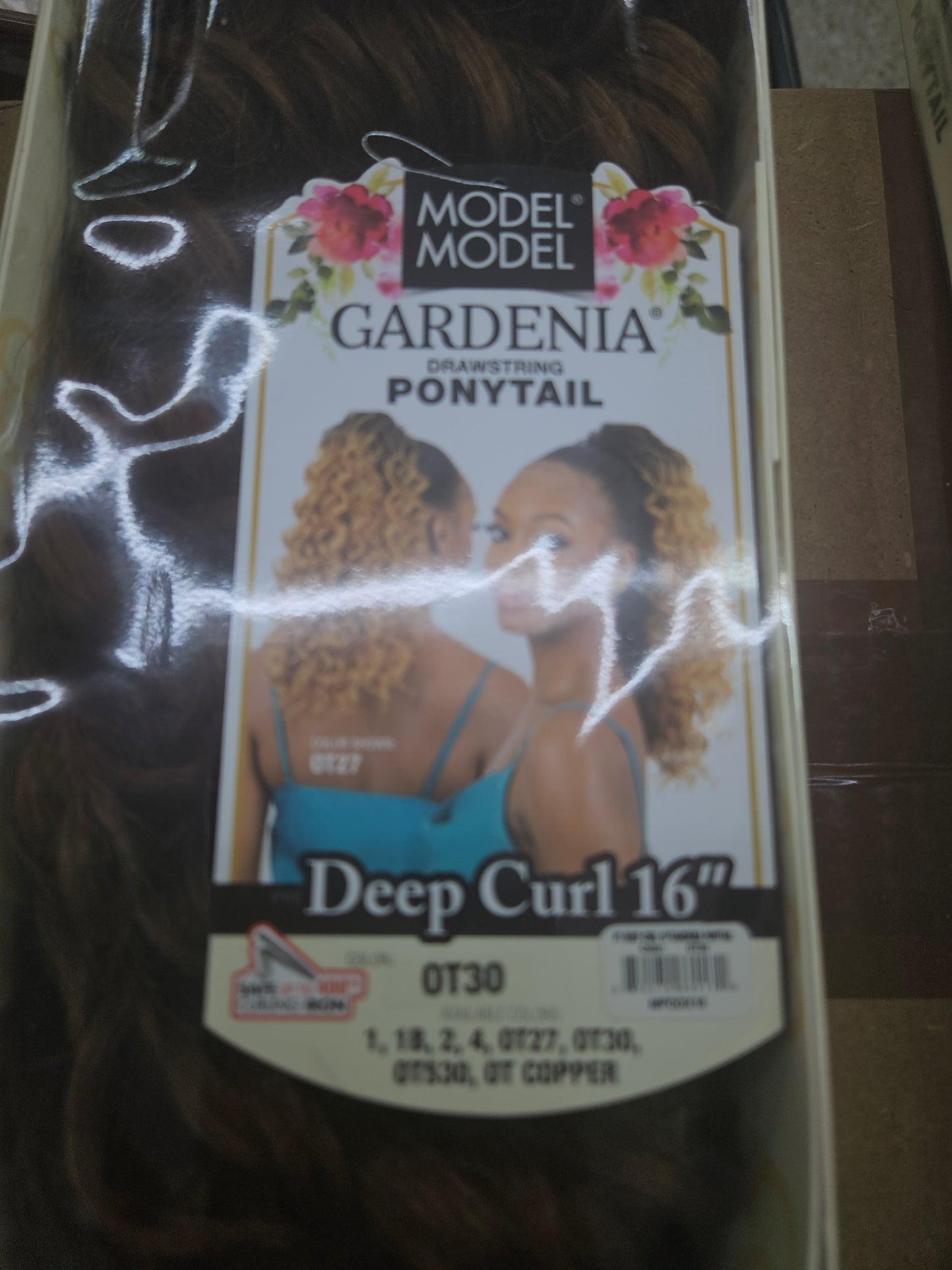 Model model deep curl ponytail 16"