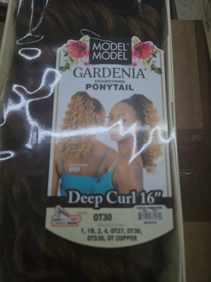 Model model deep curl ponytail 16"